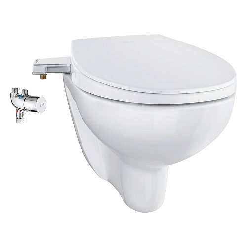 Унитаз подвесной GROHE Bau альпин-белый, сиденье-биде (39652SH0) Унитаз подвесной GROHE Bau альпин-белый, сиденье-биде (39652SH0)