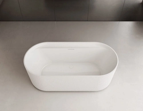 Ванна отдельностоящая ABBER AB9444MW 170x80 универсальная, белая матовая, акриловая Ванна отдельностоящая ABBER AB9444MW 170x80 универсальная, белая матовая, акриловая