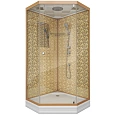 Душевая кабина Niagara Luxe NG-7701DG (900x900х2100) низкий поддон (15см) стенки золото Душевая кабина Niagara Luxe NG-7701DG (900x900х2100) низкий поддон (15см) стенки золото