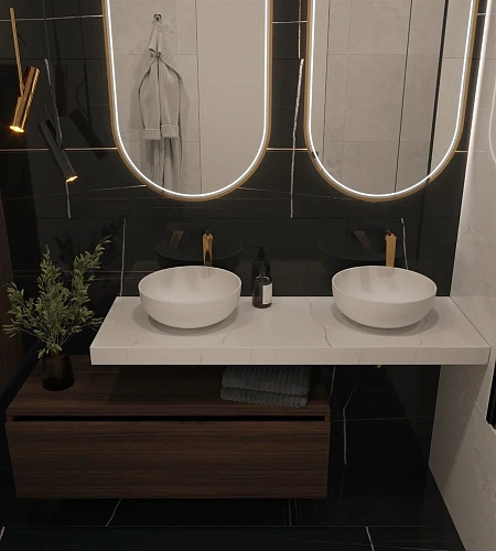 Столешница Armadi Art FLAT CALACATTA 869-140-CLCT 1410x460x70 Столешница Armadi Art FLAT CALACATTA 869-140-CLCT 1410x460x70