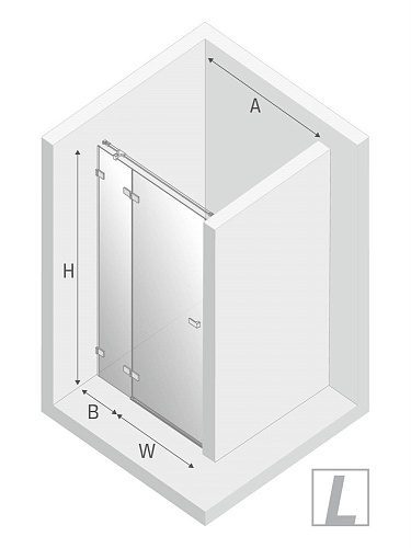 Душевая дверь NEW TRENDY AVEXA WHITE 90x200 EXK-2689 белый Душевая дверь NEW TRENDY AVEXA WHITE 90x200 EXK-2689 белый