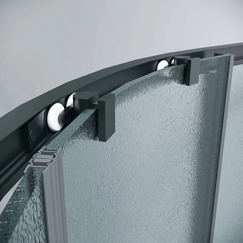 Боковая стенка GROSSMAN Pragma 200.K33.03.80.21.02 (80x195) черный матовый, стекло шиншилла Боковая стенка GROSSMAN Pragma 200.K33.03.80.21.02 (80x195) черный матовый, стекло шиншилла