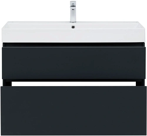 Тумба под раковину Aquanet Бруклин 100 антрацит матовый 00310139 Тумба под раковину Aquanet Бруклин 100 антрацит матовый 00310139