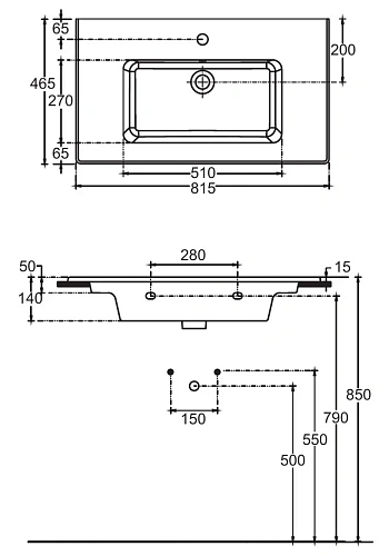 Раковина Allen Brau Fantasy 82 4.11025.20 Раковина Allen Brau Fantasy 82 4.11025.20