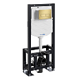 Детальная картинка товара «инсталляция для унитаза wasserkraft dill 61tlt.010.me.mg03 с клавишей смыва золото»
