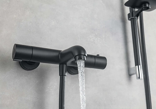 Смеситель для ванны Aquatek ВЕГА AQ1043MB черный матовый Смеситель для ванны Aquatek ВЕГА AQ1043MB черный матовый