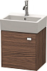 Картинка анонса товара «тумба под раковину duravit brioso br4050l1021 подвесная 43 см орех темный»