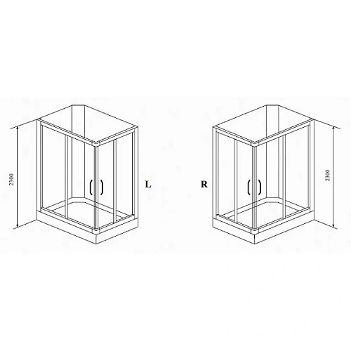 Душевая кабина Timo Lux TL-1504 L 110x85x230 Душевая кабина Timo Lux TL-1504 L 110x85x230