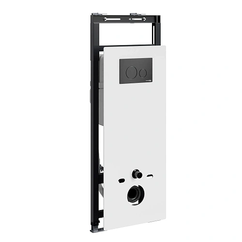 Инсталляция для унитаза WasserKRAFT Salm 27TLT.010.ME.WH.MB02 с клавишей смыва черный Инсталляция для унитаза WasserKRAFT Salm 27TLT.010.ME.WH.MB02 с клавишей смыва черный