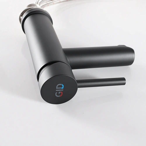 Смеситель для раковины Gid Berlin SS080-BM-K SS080BMK черный матовый Смеситель для раковины Gid Berlin SS080-BM-K SS080BMK черный матовый