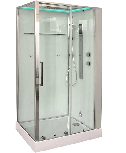 Душевая кабина Timo Premium HELMA (90x120x220), стульчик прозрачный Душевая кабина Timo Premium HELMA (90x120x220), стульчик прозрачный