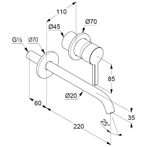 Смеситель для раковины Kludi Nova Fonte Pura 202450515 хром Смеситель для раковины Kludi Nova Fonte Pura 202450515 хром