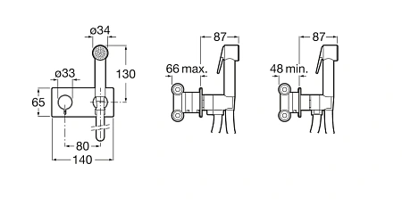 Гигиенический душ Roca Be-Fresh, встраиваемый с Гигиенический душем 5B9361C00 Гигиенический душ Roca Be-Fresh, встраиваемый с Гигиенический душем 5B9361C00