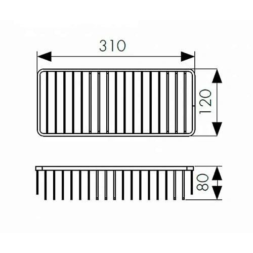 Полка Kaiser KH-5040 настенная прямоугольная 310*120*80 Chrome/латунь Полка Kaiser KH-5040 настенная прямоугольная 310*120*80 Chrome/латунь
