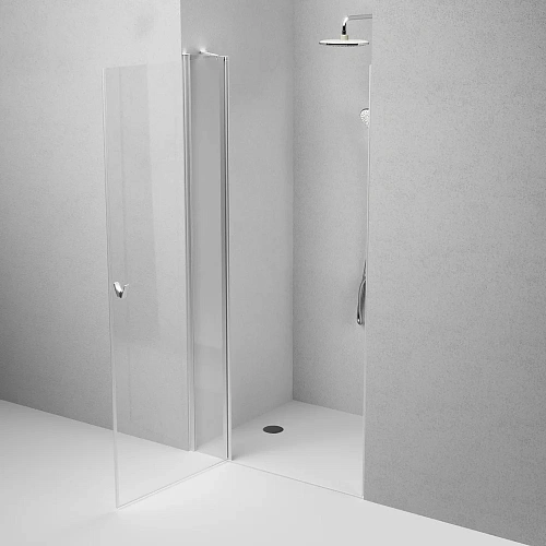 Душевая дверь AM.PM Sunny W87G-100-1P-MT распашная 100x190 профиль серебро, стекло прозрачное Душевая дверь AM.PM Sunny W87G-100-1P-MT распашная 100x190 профиль серебро, стекло прозрачное