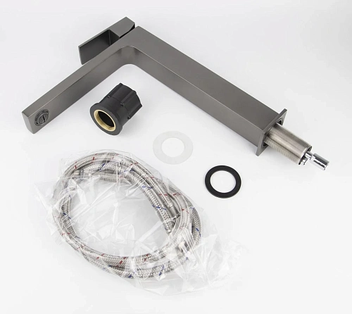 Смеситель для раковины Kaiser Cube вороненая сталь 01311-15 Смеситель для раковины Kaiser Cube вороненая сталь 01311-15