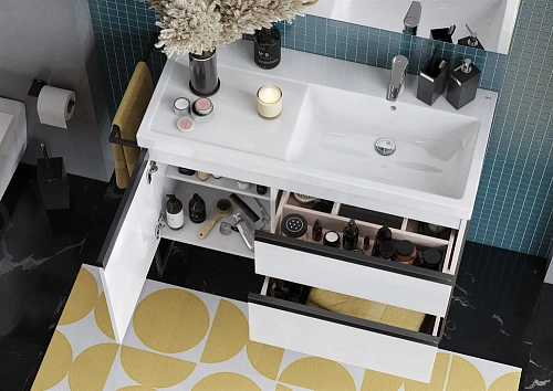 Раковина Roca The Gap Plus высокий бортик, 1 отверстие 100х46 правая 3270ME004 Раковина Roca The Gap Plus высокий бортик, 1 отверстие 100х46 правая 3270ME004