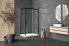 Душевой уголок Kolpa-San LIBRA DW 120x90 R профиль черный, стекло прозрачное 518470
