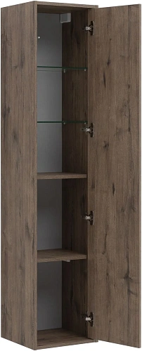 Шкаф-пенал Aquanet Lino Flat 35 дуб веллингтон 00295038 Шкаф-пенал Aquanet Lino Flat 35 дуб веллингтон 00295038