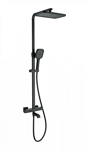 Душевая система Wonzon & Woghand с термостатом, черный матовый (WW-B3026-T1-MB) Душевая система Wonzon & Woghand с термостатом, черный матовый (WW-B3026-T1-MB)