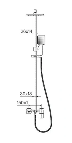 Душевой гарнитур IDDIS Bild (BILSB1Fi06) Душевой гарнитур IDDIS Bild (BILSB1Fi06)