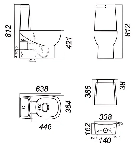 Унитаз напольный SANITA LUXE Infinity SL DM WC.CC/Infinity/2-DM/WHT.G/S1 Унитаз напольный SANITA LUXE Infinity SL DM WC.CC/Infinity/2-DM/WHT.G/S1