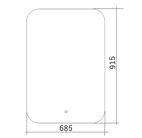 Зеркало SILVER MIRRORS 685x915 сенсорный выключатель Паллада (LED-00002242) Зеркало SILVER MIRRORS 685x915 сенсорный выключатель Паллада (LED-00002242)