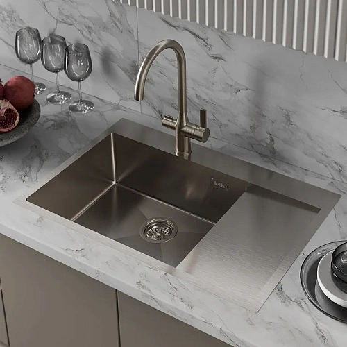 Кухонная мойка Iddis Haze 780x510 сатин, левая (HAZ78SLi77) Кухонная мойка Iddis Haze 780x510 сатин, левая (HAZ78SLi77)