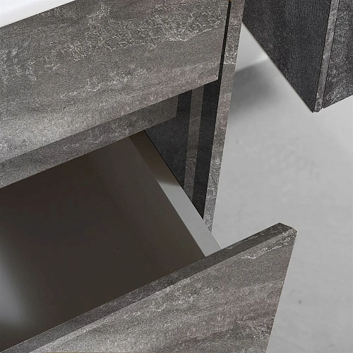 Тумба под раковину Vincea Chiara 600 подвесная, 1 выкатной ящик soft-close, G.Stone VMC-2C600GS Тумба под раковину Vincea Chiara 600 подвесная, 1 выкатной ящик soft-close, G.Stone VMC-2C600GS