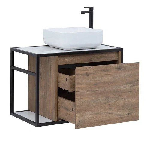 Тумба под раковину Aquanet Nova Lite Loft 75 R дуб рустикальный 00261657 Тумба под раковину Aquanet Nova Lite Loft 75 R дуб рустикальный 00261657