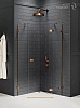 Картинка анонса товара «душевой уголок new trendy avexa copper brushed r 90x90x200 exk-3821 брашированная медь»