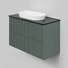 Тумба под раковину La Fenice Terra Twin Grigio 100 см FNC-01-TER-G-100-2 серо-зеленая матовая Тумба под раковину La Fenice Terra Twin Grigio 100 см FNC-01-TER-G-100-2 серо-зеленая матовая