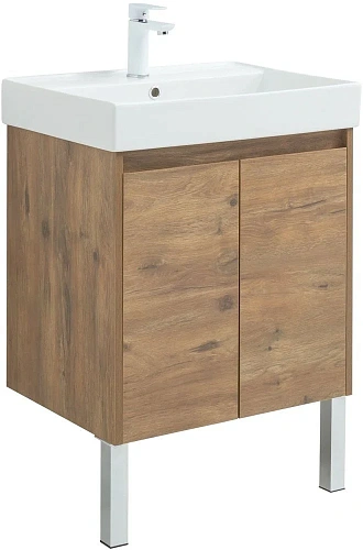 Тумба под раковину Aquanet Nova Lite 60 дуб рустикальный (2 дверцы) 00298849 Тумба под раковину Aquanet Nova Lite 60 дуб рустикальный (2 дверцы) 00298849