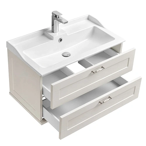 Тумба под раковину Aquaton Леон 80 дуб белый 1A186301LBPS0 Тумба под раковину Aquaton Леон 80 дуб белый 1A186301LBPS0