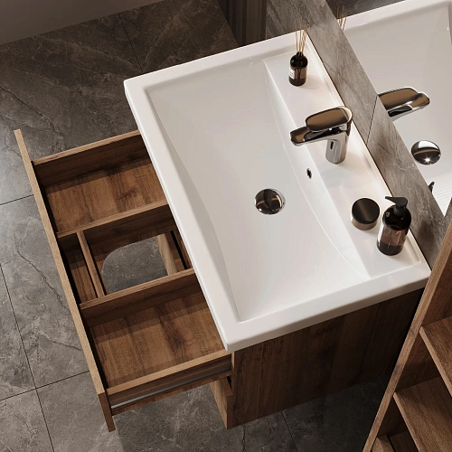 Тумба под раковину Onika Дарон 60 см 106165 подвесная, дуб крафт золотой (для Фостер 60) Тумба под раковину Onika Дарон 60 см 106165 подвесная, дуб крафт золотой (для Фостер 60)