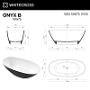 Ванна из искусственного камня WHITECROSS Onyx B 160x75 (черный/белый глянец) искусственный камень 02 0205.160075.10100 Ванна из искусственного камня WHITECROSS Onyx B 160x75 (черный/белый глянец) искусственный камень 02 0205.160075.10100