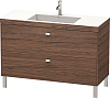 Картинка анонса товара «тумба с раковиной duravit brioso br4703o1021 120 см орех темный»