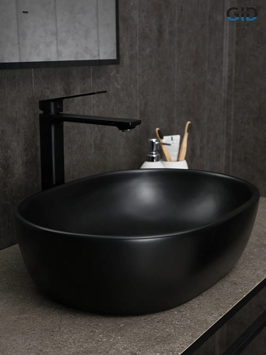 Раковина Gid Bm9026b 53370 накладная черная матовая 48x35x13.5 Раковина Gid Bm9026b 53370 накладная черная матовая 48x35x13.5