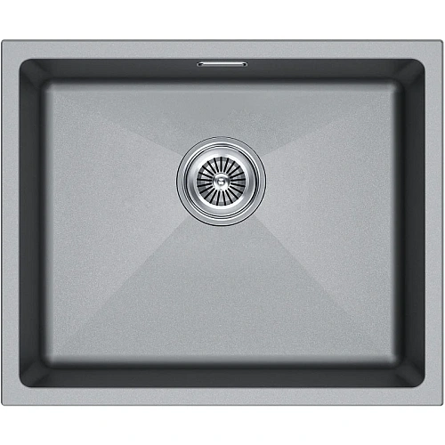 Кухонная мойка Paulmark LUMI 55UNI LU55-GRM, серый металлик, 555х460 Кухонная мойка Paulmark LUMI 55UNI LU55-GRM, серый металлик, 555х460
