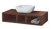 Тумба под раковину Aquaton Интегро 100 орех 1A142301INH30