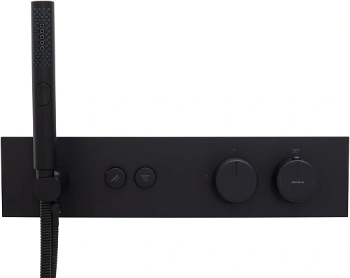 Смеситель для ванны Allen Brau Liberty 5.33010-31 (с внутренней частью, 2 хода) черный матовый Смеситель для ванны Allen Brau Liberty 5.33010-31 (с внутренней частью, 2 хода) черный матовый