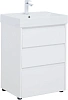 Тумба под раковину Aquanet Nova Lite 60 белый глянец (3 ящика) 00302469
