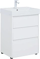 Тумба под раковину Aquanet Nova Lite 60 белый глянец (3 ящика) 00302469 Тумба под раковину Aquanet Nova Lite 60 белый глянец (3 ящика) 00302469
