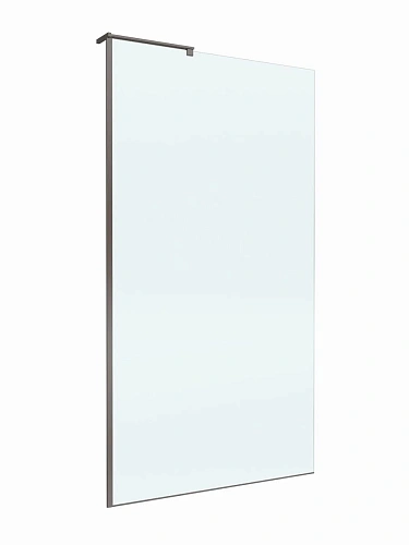Душевая перегородка BelBagno UNO-L-1-TB-110-C-GM 110 см, профиль оружейная сталь, стекло прозрачное Душевая перегородка BelBagno UNO-L-1-TB-110-C-GM 110 см, профиль оружейная сталь, стекло прозрачное