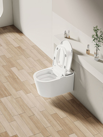 Унитаз подвесной Allen Brau Smart 4.I1001.20 с крышкой, белый, с функцией биде