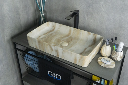 Раковина Gid Mnc596 54457 накладная под камень глянцевая 60x34x11 Раковина Gid Mnc596 54457 накладная под камень глянцевая 60x34x11