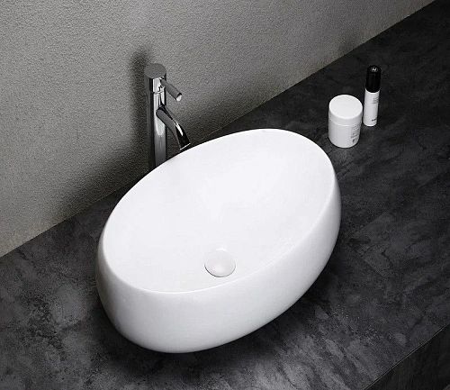 Раковина CeramaLux 9030A накладная, белый Раковина CeramaLux 9030A накладная, белый