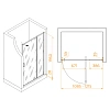 Душевая дверь RGW PA-008 1100 мм 350800812-21 Душевая дверь RGW PA-008 1100 мм 350800812-21