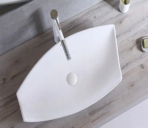 Раковина CeramaLux 78121 накладная, белый Раковина CeramaLux 78121 накладная, белый