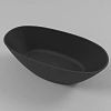 Ванна из искусственного камня WHITECROSS Onyx B 160x75 (черный мат) искусственный камень 0205.160075 0205.160075.201